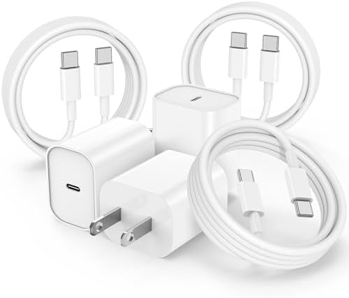 for    3Pack, [MFi Certified] 6+6+10 ft USB-C to USB C Cable Cord Fast Charging & 20W Type C Fast Charger Block USBC for iPhone 15/15 Pro Max/ 15 Plus/iPad Pro/Air/Mini