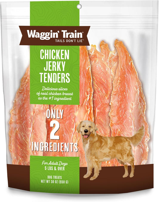 Waggin' Train Chicken Jerky for Dogs - Limited Ingredient Dog Treats for Dogs 30 oz. Pouch