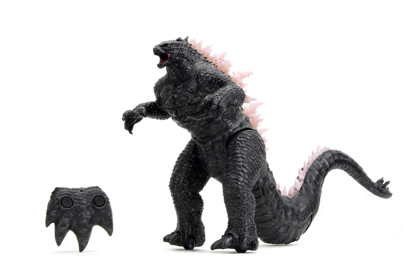 Jada Toys Godzilla X Kong: Heat-Ray Breath Godzilla Remote Control Figure Lights & Sounds, Atomic Breath, Tail Whip Action 2 Feet Long Ages 8+