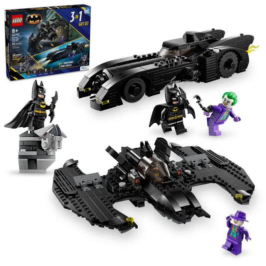 LEGO DC Batman vs. The Joker Gift Set, 3 Action-Packed Builds in 1 Box, Batman Superhero Toy, 66790