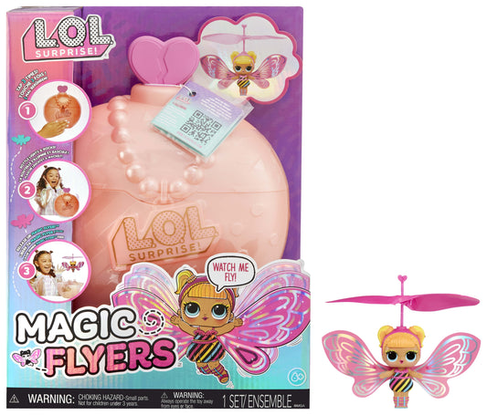 LOL Surprise Magic Flyers: Flutter Star Hand Guided Flying Doll, Collectible, Touch Bottle Unboxing, Gift for Girls Age 6+