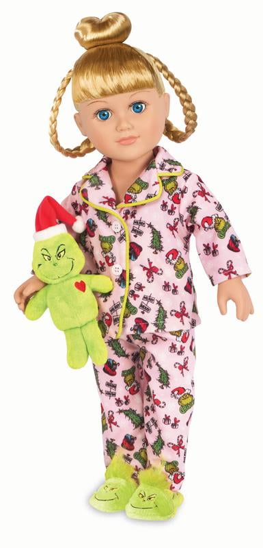 My Life As Poseable Grinch Sleepover 18 inch Doll, Blonde Hair, Blue Eyes